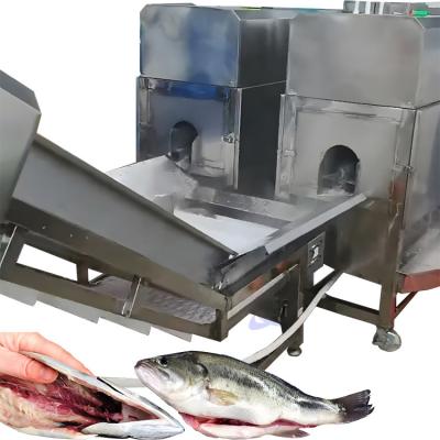 中国 Fish cleaning belly back opening cutting machine killing fish descaling machine Stainless steel 304 fish processing equi 販売のため