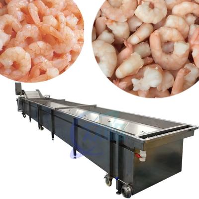 China Máquina de refrigeração de alta eficiência de circulação de água de camarão de peixe e frutos do mar de camarão de congelamento rápido à venda