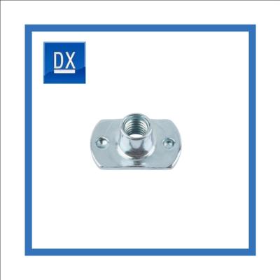 China DIN Double Spot T - Type Welding Nut Steel Blue And White Zinc Plating for sale