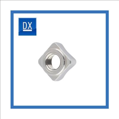 China Passivated Four Corner M20 Weld Nuts DIN928 Stainless Steel A2 / A4 for sale