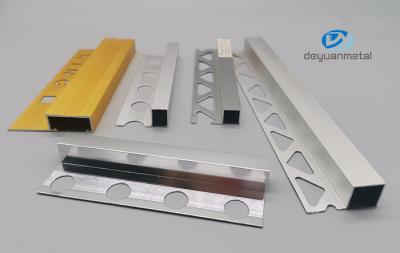 China ODM Aluminium 90 Degree Transition Trim , 2.7m Aluminum Tile Trim Profiles for sale