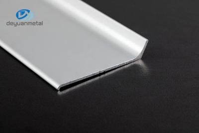 China Silver Flat Aluminium Skirting 150mm Electrophoresis GB Approved for sale
