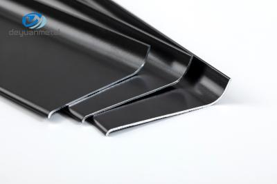 China Commercial Aluminum Skirting Board Multiapplication 80mm Height Black Color for sale