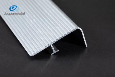 China 6463 Aluminum Stair Edge Trim T6 5mm Thickness Mill Finished Anodized for sale
