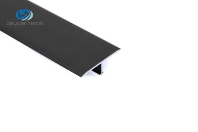 Chine Le buffet T en aluminium profile la couleur noire disponible d'OEM de taille de 7.5mm pour la décoration de plancher à vendre