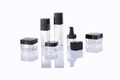 China Chic Acrylic Cosmetic Jar Collection And Lotion Pump Bottle Set 5g 15g 30g 50g for sale