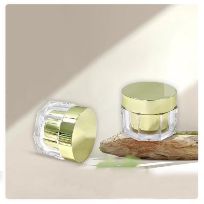 China PMMA 100ml 120ml Cosmetic Jar Cream Container Cream Jars Cosmetic Packaging for sale