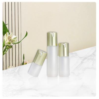 China 3pcs Lotion Pump Container Clear Airless Pump Bottle 15ml 30ml 50ml For Fresh Products for sale