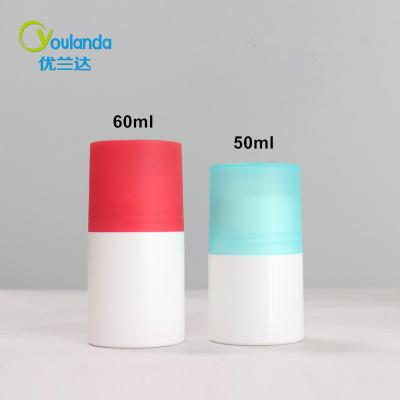 China 60ml Colorful Roll On Bottle Deodorant Aromatherapy Roller Bottles for sale