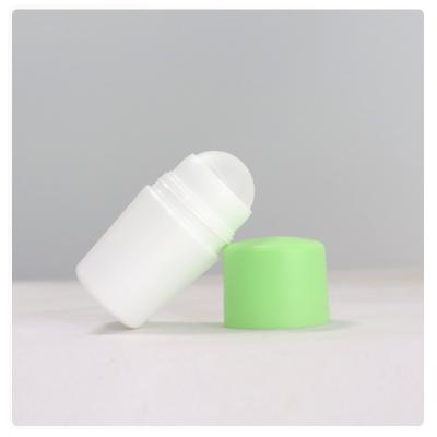 China Plastic Empty Dodorant Roll On Bottle Small Roller Bottles 50ml For Personal Hygiene for sale
