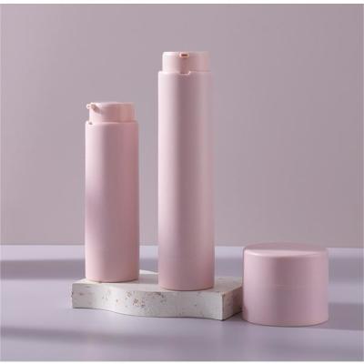China Empty Refillable Empty Beauty Containers Interchangeable Leakproof Airless Lotion Bottle Set for sale