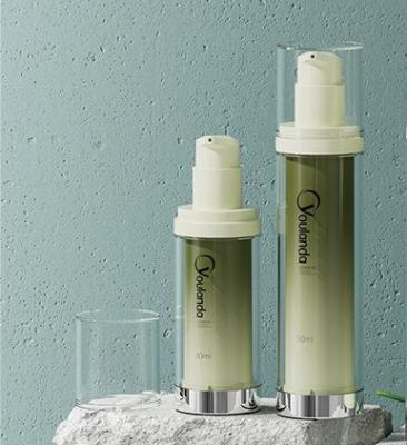 China Loção de substituição frasco de plástico sem ar frascos de creme facial para produtos de cuidados da pele 3pcs à venda