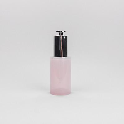 China Customizable 30ml PETG Pink Dropper Bottles  Dropper Container With Press Top Dropper for sale