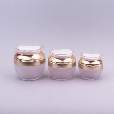 China 15g 30g 50g Cosmetic Jars Airless Pump Jar For Skin Care Cream And Anti Aging Cream for sale