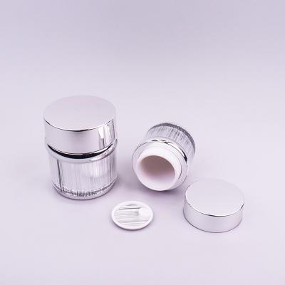 China Exquisite 30g 50g Acrylic Cosmetic Jar For Eye Cream With Customized Color for sale