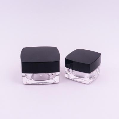 China Square Acrylic Cosmetic Jars For Anti Aging Eye Cream 15g 30g 50g Empty Cream Container for sale