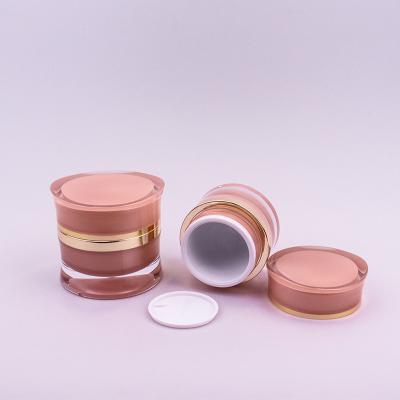China OEM ODM Acryl Plastic Cream Jar 30g 50g lege Acryl Cosmetic Container Te koop