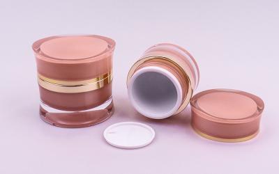 China OEM ODM Acrylic Plastic Cream Jar 30g 50g Empty Acrylic Cosmetic Container à venda
