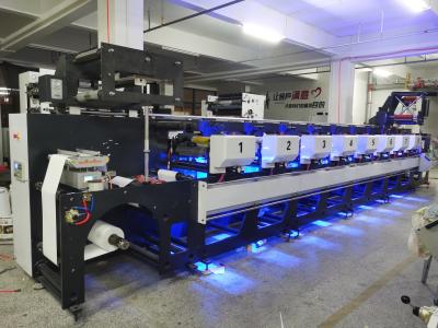 中国 Roll To Roll Flexo Printing Machine 380v Label Die Cutting  150m/min 販売のため