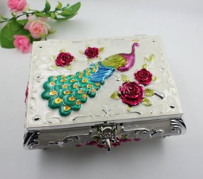 China Shinny Gifts Fashion Jewerly Organizer Box Earring Storage Box Cosmetic Jewelry Box for sale