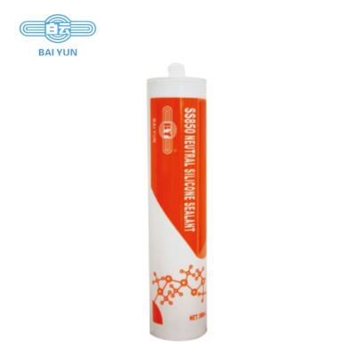 China 300ml All Weather Outdoor Clear Silicone Sealant BAIYUN SS850 for sale