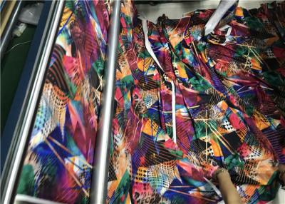 China Digital Printing Weft Knitting Recycled Polyester Fabric For Stripe Energy Bra for sale