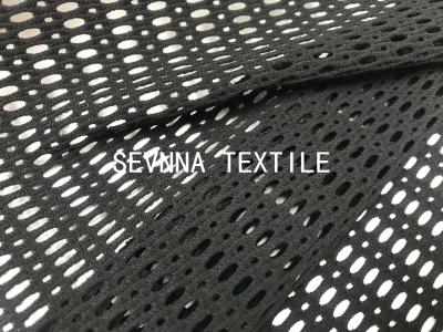 China Sportswear Polyester Spandex Material Recycled Plastic Bottle Yarns Sport Net Mesh Fashion Apparel Cover Ups for sale
