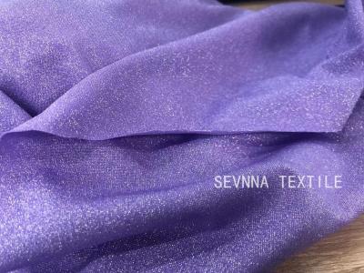 China Purple Recycled Swimwear Fabric Sparkling Bling Oeko Tex Standard 100 for sale