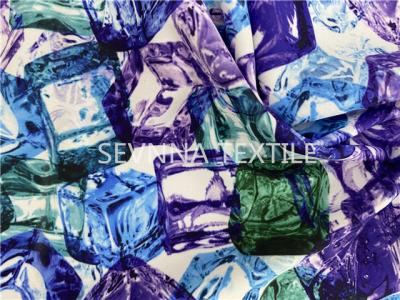 China 24% Spandex Recycled Swimwear Fabric Ice Cold Digital Printed Pattern for sale