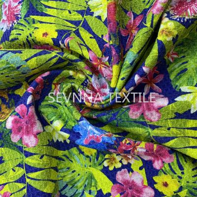 China Swim Towelling Yoga Print Fabric Recycled Polyester 260GSM for sale