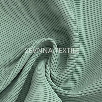 China Eco Ribbed Recycled Swimwear Fabric Sustainable 130cm Width for sale