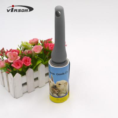 China Classic home Portable 20 sheets sticky lint roller use for cleaning cloth , pet hair for sale
