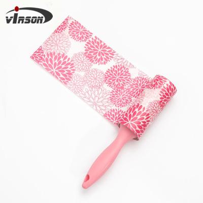 China Custom Colorful Portable Travel Size Sticky Lint Roller with PP material handle for sale