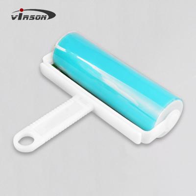 China Large Size Washable Sticky Lint Roller Reusable Sticky Remover Brush for sale