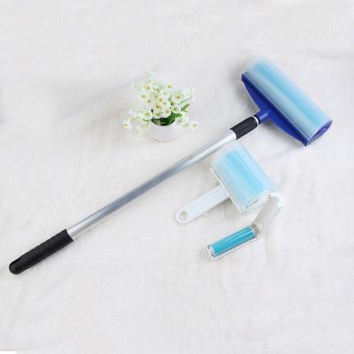 China Long Handle Reusable silicone washable sticky lint roller en venta