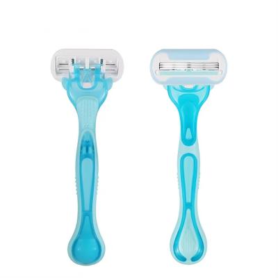 China Wholesale Triple Blade Disposable Face Razor for Women for sale