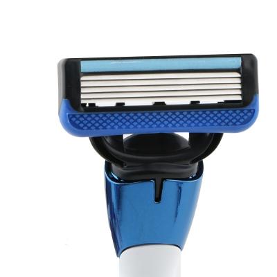 China Private Label 3-5Blades Manual Best  5 Five Blade Cartridge System Razors for Men for sale