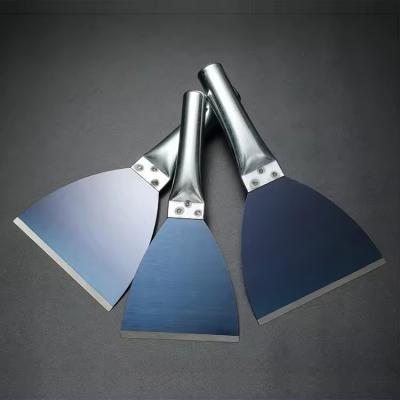 China Iron Handle Stainless Steel Putty Knife 65# Blue Manganese Steel Scraper en venta