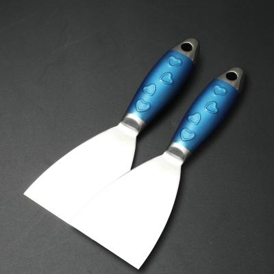 China New Arrivals All Stainless One-Piece Stainless Steel Handle Putty Knife Scraper for Wall Scraping Work for sale