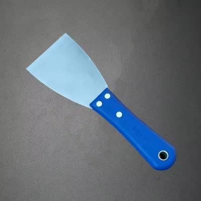China Suministro de cuchillo de plástico de acero inoxidable pintura de pared paleta de troleta espejo de calentamiento manija de plástico cuchillo de masilla en venta