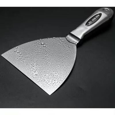 China Drywall Tools All Stainless Steel Joint Knife One-Piece Premium Polished Metal Putty Blade for sale