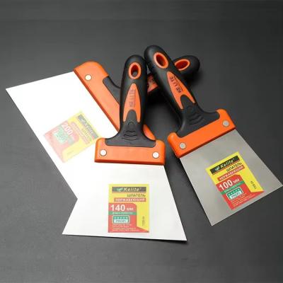 China Hand Tools Carbon Steel Soft Grip Taping Knife Good Grips Stainless Steel Scraper & Chopper for cutting dough for sale