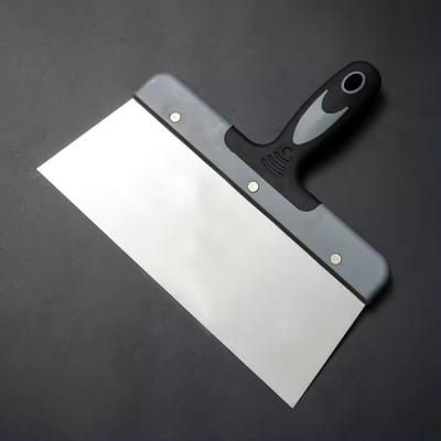 China Construction Tools Drywall Stainless Steel Mirror Polished Stainless Steel Tapping Scraper for sale