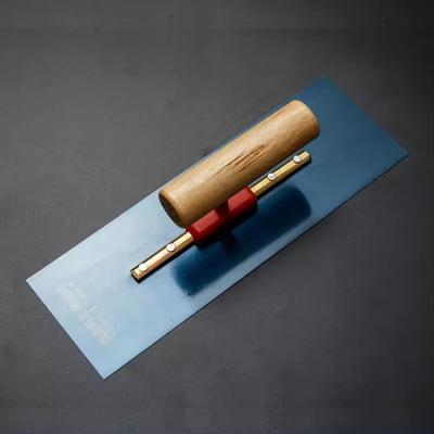 China Wood Handle Blue Carbon Steel Brickaying trowels for sale