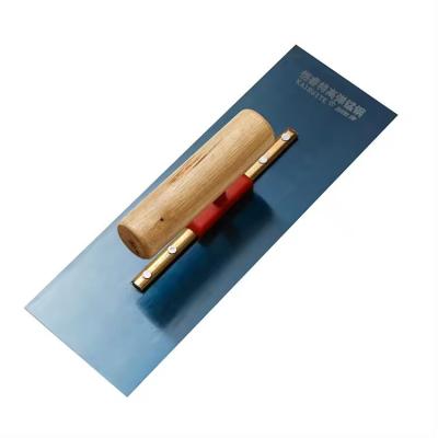 China Wood Handle Blue Carbon Steel Plastering trowels for sale