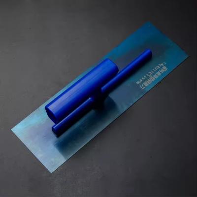 China Magnesium Alloy Handle Blue Carbon Steel Blade Plaster Trowel for sale
