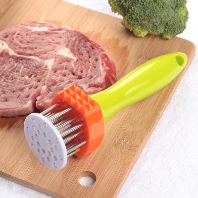 China 24 Needles Manual household Stainless Steel Loose Meat Needle With Plastic Handle For Food Serving for sale