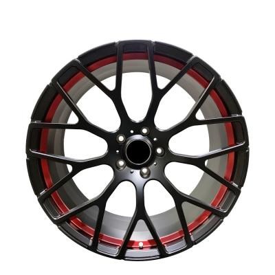 China 5x130 matt black color and red line 22x10 wheels forged wheels for mercedes G class for sale
