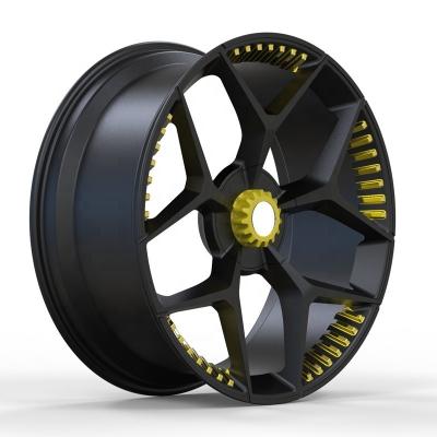 China Precio competitivo 20 21 22 23 pulgadas ruedas forjadas para Lamborghini Centenario gallardo con tornillo dorado en venta