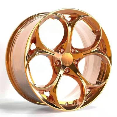 China Customized forged wheels with Brushed rose gold suitable for Afa Romeo Giulia Giulietta R18 R19 R20 R21 R22 5x110 for sale